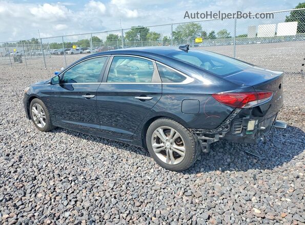5NPE34AF3JH613029 2018 HYUNDAI SONATA Black Rear left