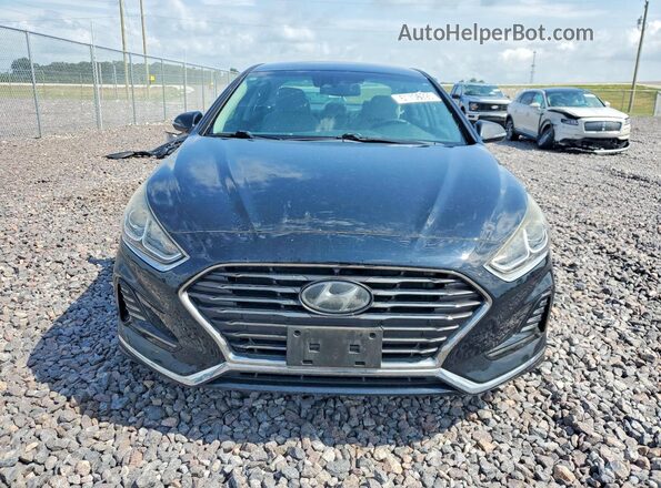 5NPE34AF3JH613029 2018 HYUNDAI SONATA Black Front view