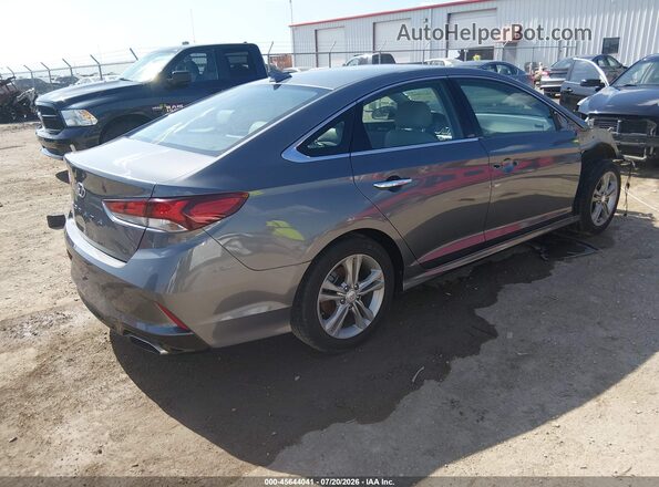 5NPE34AF3JH618585 2018 HYUNDAI SONATA Gray Rear right