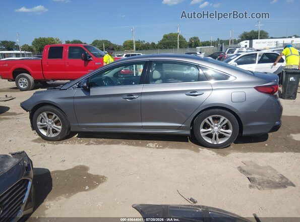 5NPE34AF3JH618585 2018 HYUNDAI SONATA Gray 