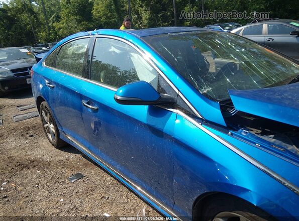 5NPE34AF3JH626881 2018 HYUNDAI SONATA Blue Widok wnętrza 360 stopni