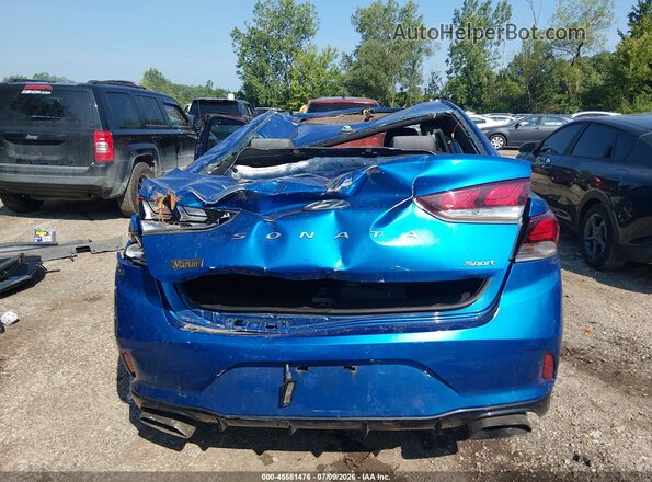 5NPE34AF3JH626881 2018 HYUNDAI SONATA Blue 