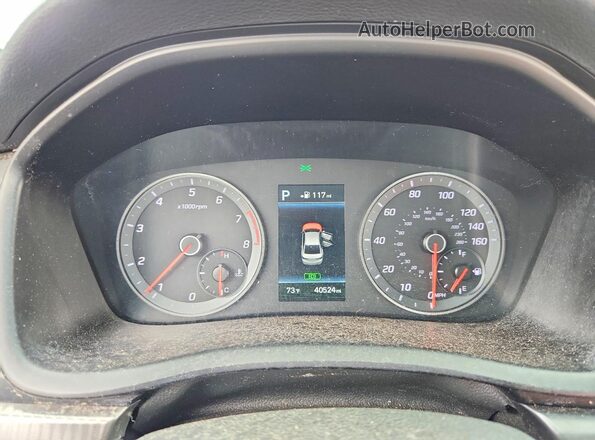 5NPE34AF3JH641638 2018 HYUNDAI SONATA Blue Սարքավորումների վահանակի տեսք