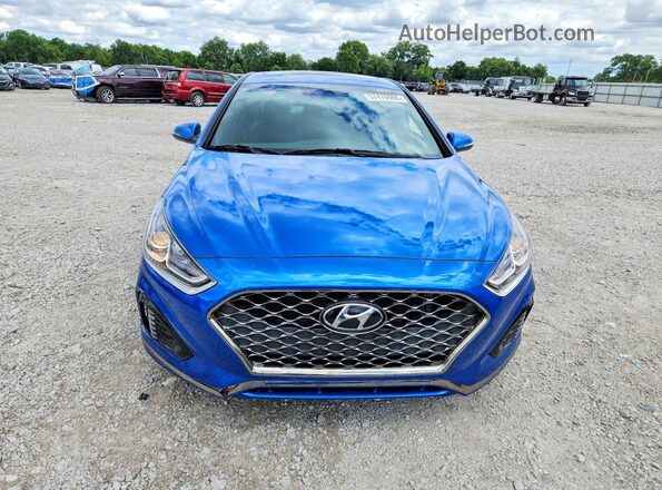 5NPE34AF3JH641638 2018 HYUNDAI SONATA Blue Դիմացի տեսք