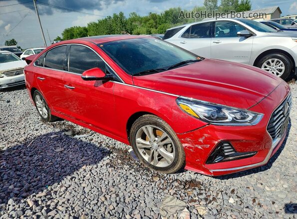 5NPE34AF3JH643003 2018 HYUNDAI SONATA Red წინა მარჯვენა