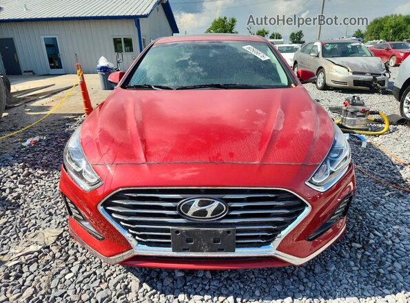 5NPE34AF3JH643003 2018 HYUNDAI SONATA Red წინა ხედი