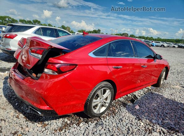 5NPE34AF3JH643003 2018 HYUNDAI SONATA Red უკანა მარჯვენა