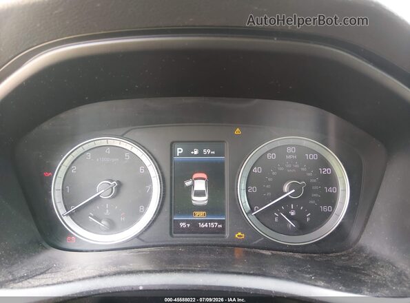 5NPE34AF3JH645236 2018 HYUNDAI SONATA Blue Հետևի նստատեղերի տեսք