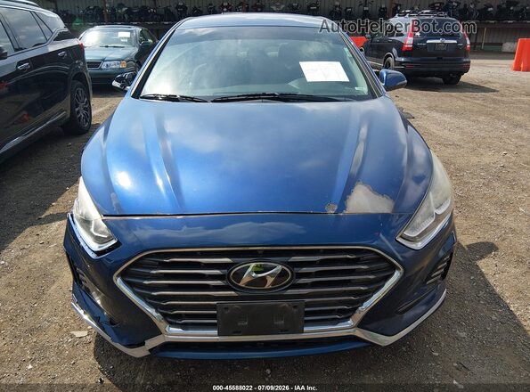 5NPE34AF3JH645236 2018 HYUNDAI SONATA Blue Սարքավորումների վահանակի տեսք
