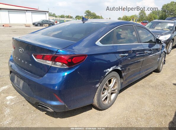 5NPE34AF3JH645236 2018 HYUNDAI SONATA Blue Հետևի աջ