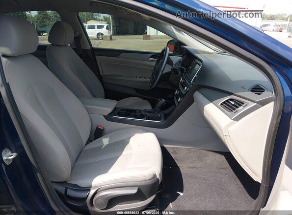 5NPE34AF3JH645236 2018 HYUNDAI SONATA Blue Սալոնի դիմացի տեսք