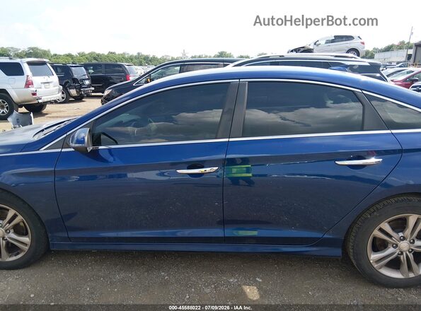 5NPE34AF3JH645236 2018 HYUNDAI SONATA Blue Սալոնի 360 աստիճան տեսք
