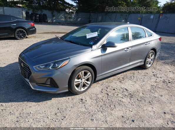 5NPE34AF3JH661260 2018 HYUNDAI SONATA Gray Przód lewy