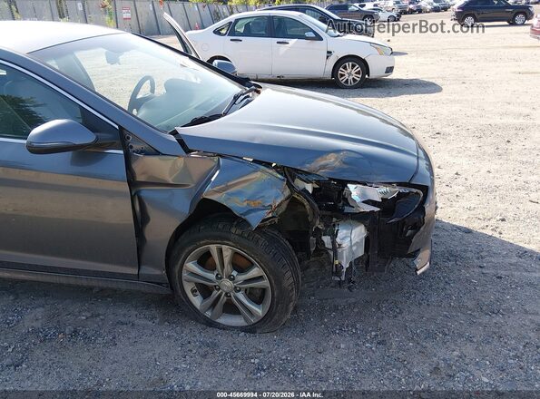5NPE34AF3JH661260 2018 HYUNDAI SONATA Gray Widok z przodu