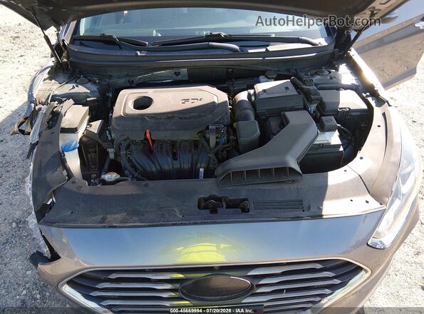 5NPE34AF3JH661260 2018 HYUNDAI SONATA Gray Widok z tyłu