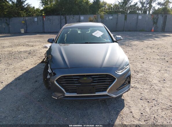5NPE34AF3JH661260 2018 HYUNDAI SONATA Gray Widok zestawu wskaźników