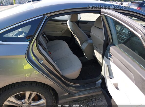 5NPE34AF3JH661260 2018 HYUNDAI SONATA Gray Widok naklejki z numerem VIN