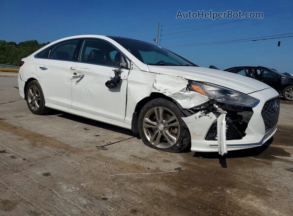5NPE34AF3JH702342 2018 HYUNDAI SONATA White Передня права чверть