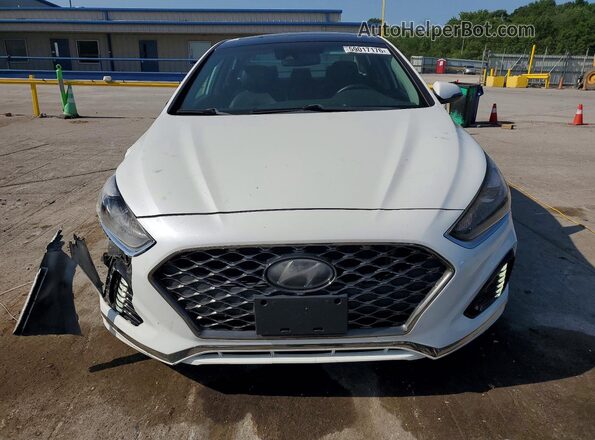 5NPE34AF3JH702342 2018 HYUNDAI SONATA White Вид спереду