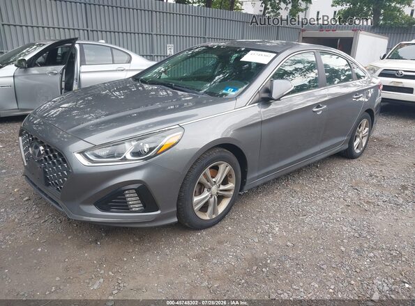 5NPE34AF3JH718850 2018 HYUNDAI SONATA Gray Front left