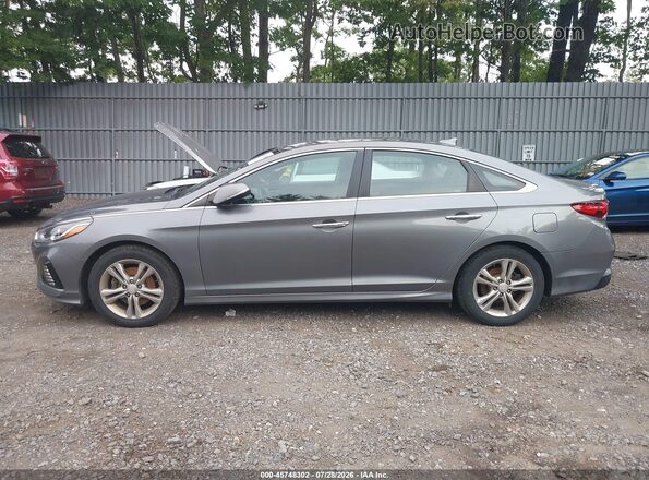5NPE34AF3JH718850 2018 HYUNDAI SONATA Gray 360 interior view