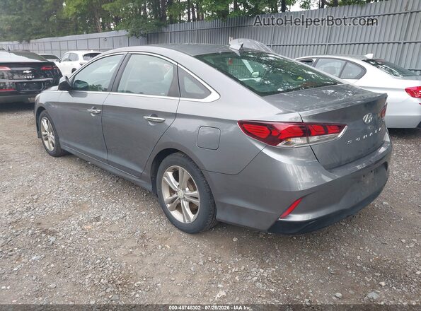 5NPE34AF3JH718850 2018 HYUNDAI SONATA Gray Rear left