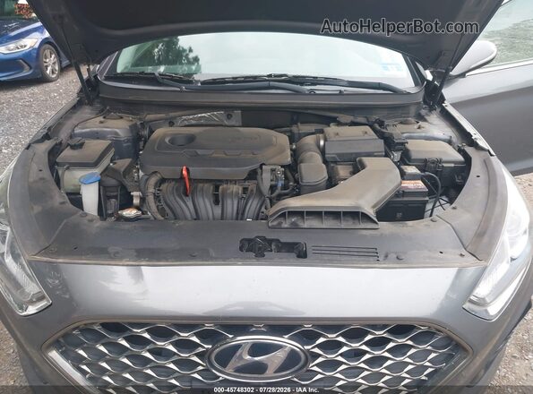 5NPE34AF3JH718850 2018 HYUNDAI SONATA Gray Rear view