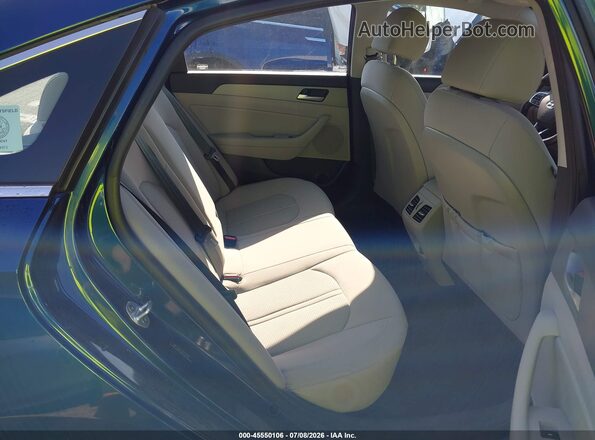 5NPE34AF3JH727970 2018 HYUNDAI SONATA Blue VIN sticker view