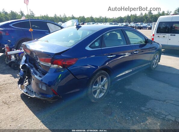 5NPE34AF3JH727970 2018 HYUNDAI SONATA Blue Rear right