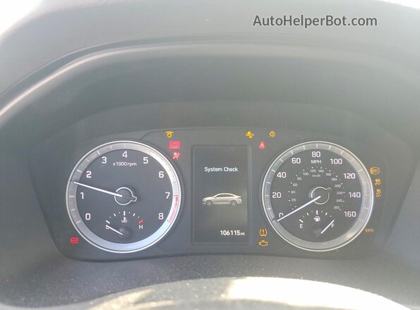 5NPE34AF3KH743684 2019 HYUNDAI SONATA White Vista del cuadro de instrumentos