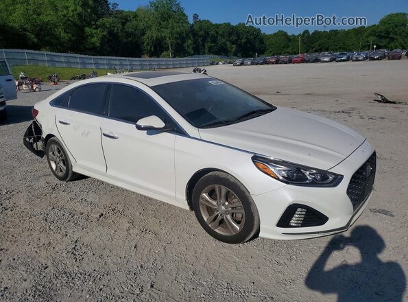 5NPE34AF3KH743684 2019 HYUNDAI SONATA White Delantero derecho
