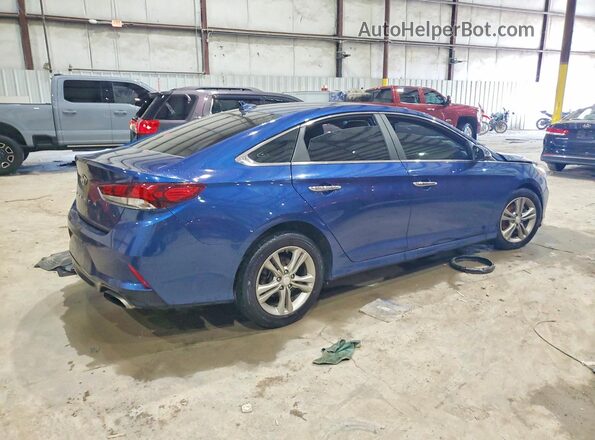 5NPE34AF3KH789256 2019 HYUNDAI SONATA Синий Задняя правая четверть