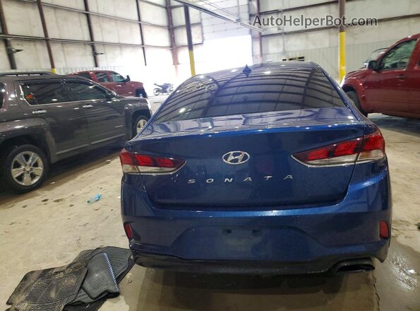 5NPE34AF3KH789256 2019 HYUNDAI SONATA Синий Вид сзади