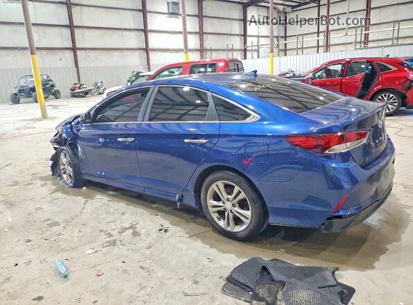 5NPE34AF3KH789256 2019 HYUNDAI SONATA Синий Задняя левая четверть