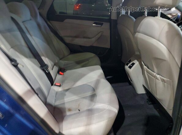 5NPE34AF3KH789256 2019 HYUNDAI SONATA Синий Вид задних сидений