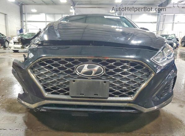 5NPE34AF3KH803110 2019 HYUNDAI SONATA Black Front view