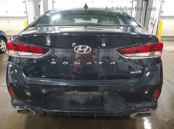 5NPE34AF3KH803110 2019 HYUNDAI SONATA Black Rear view
