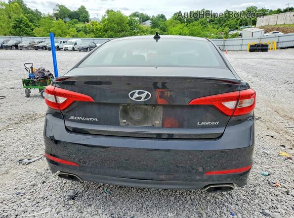 5NPE34AF4GH303058 2016 HYUNDAI SONATA Черный Вид сзади
