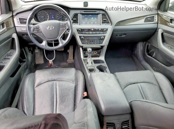 5NPE34AF4GH303058 2016 HYUNDAI SONATA Черный Вид панели приборов