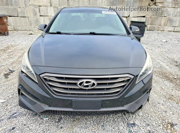 5NPE34AF4GH303058 2016 HYUNDAI SONATA Черный Вид спереди