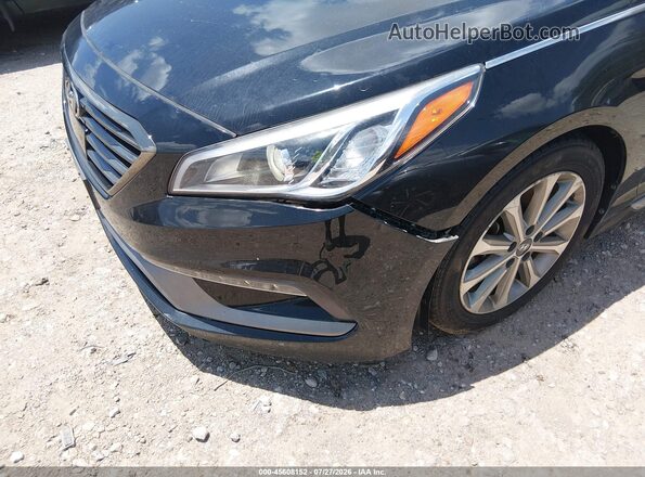5NPE34AF4GH345777 2016 HYUNDAI SONATA Черный Вид спереди