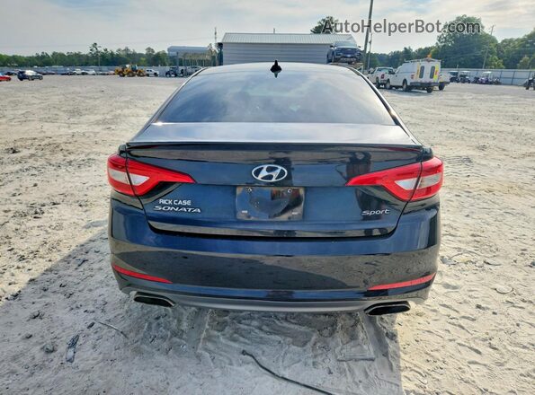 5NPE34AF4GH363731 2016 HYUNDAI SONATA Black Հետևի տեսք