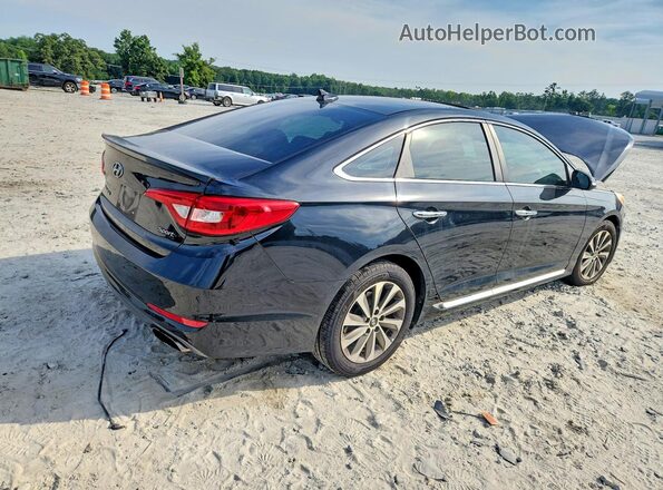 5NPE34AF4GH363731 2016 HYUNDAI SONATA Black Հետևի աջ
