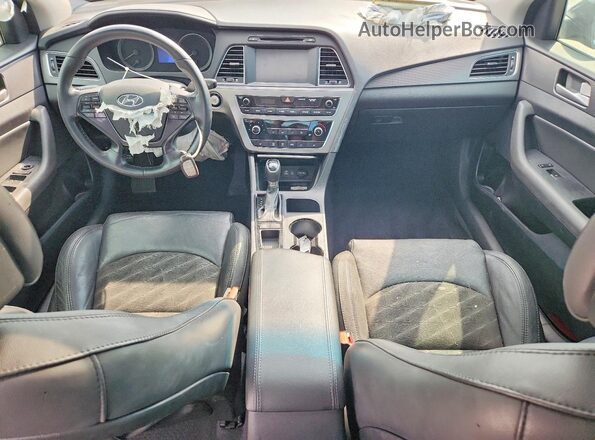 5NPE34AF4GH363731 2016 HYUNDAI SONATA Black Առջևի վահանակի տեսք
