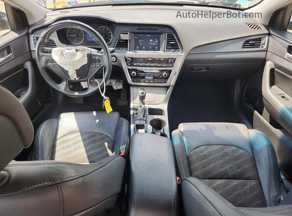 5NPE34AF4GH368492 2016 HYUNDAI SONATA Black Вид панелі приладів