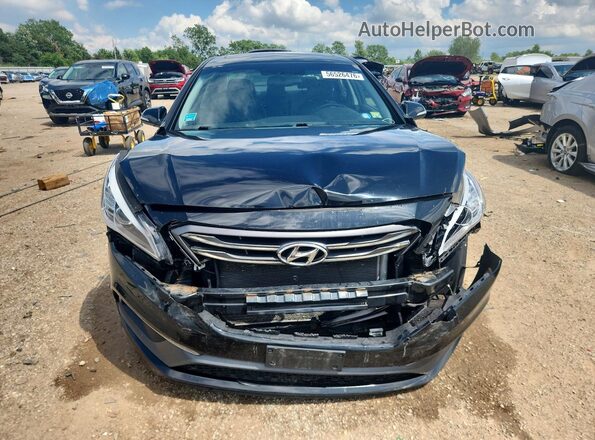 5NPE34AF4GH368492 2016 HYUNDAI SONATA Black Вид спереду