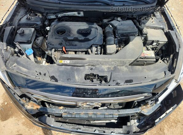 5NPE34AF4GH368492 2016 HYUNDAI SONATA Black Вид задньої частини салону