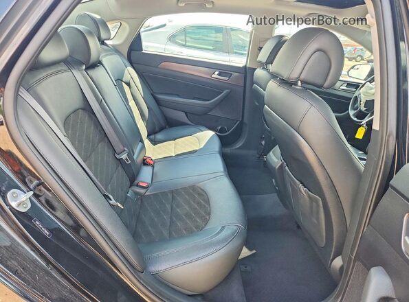 5NPE34AF4GH368492 2016 HYUNDAI SONATA Black Вид задніх сидінь