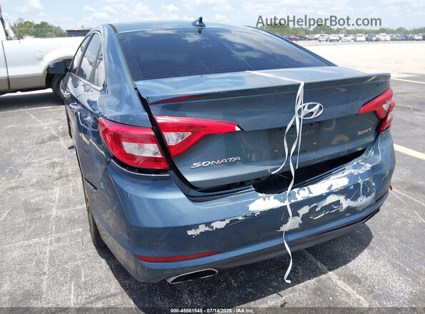 5NPE34AF4GH388967 2016 HYUNDAI SONATA Blue Front view