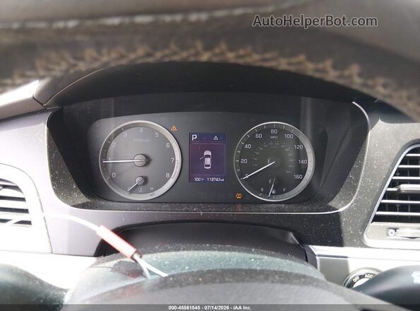5NPE34AF4GH388967 2016 HYUNDAI SONATA Blue Rear seats view